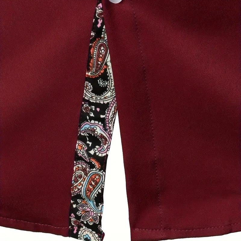 Ruben | Stylish Shirt with Paisley Accent for Men
