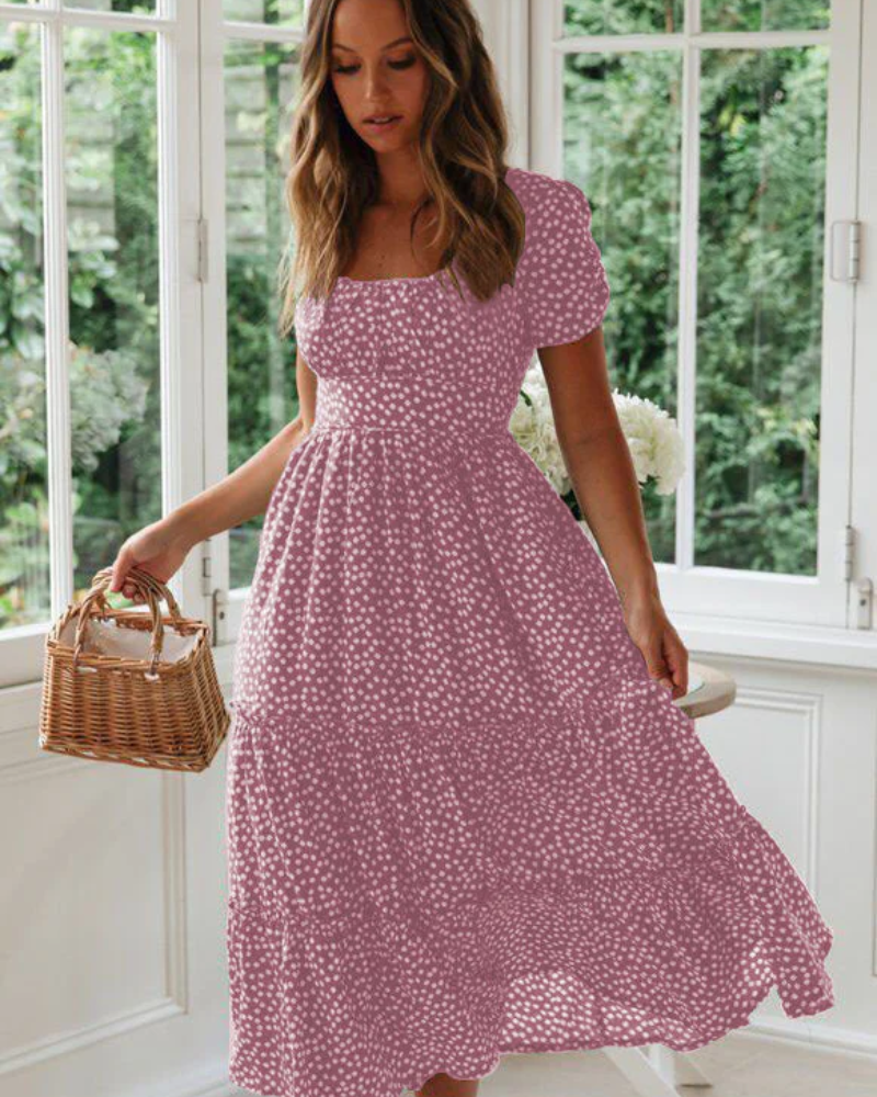 Marguerite - Floral Print Midi Dress
