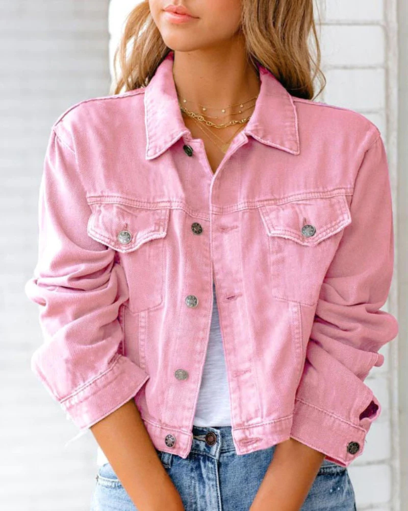 Abigail - Colourful Denim Jacket