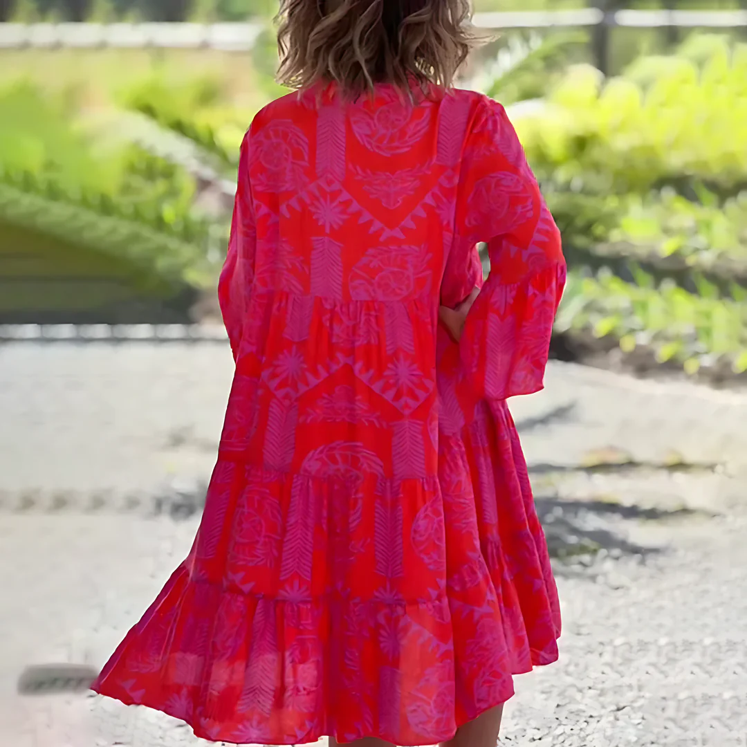 Zita | Stylish summer dress | Red