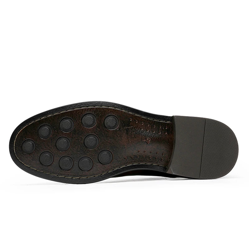 Pánské luxusní semišové mokasíny - gumová podrážka a elegantní prošívání