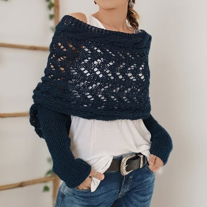Cozy bohemian-style wrap for women