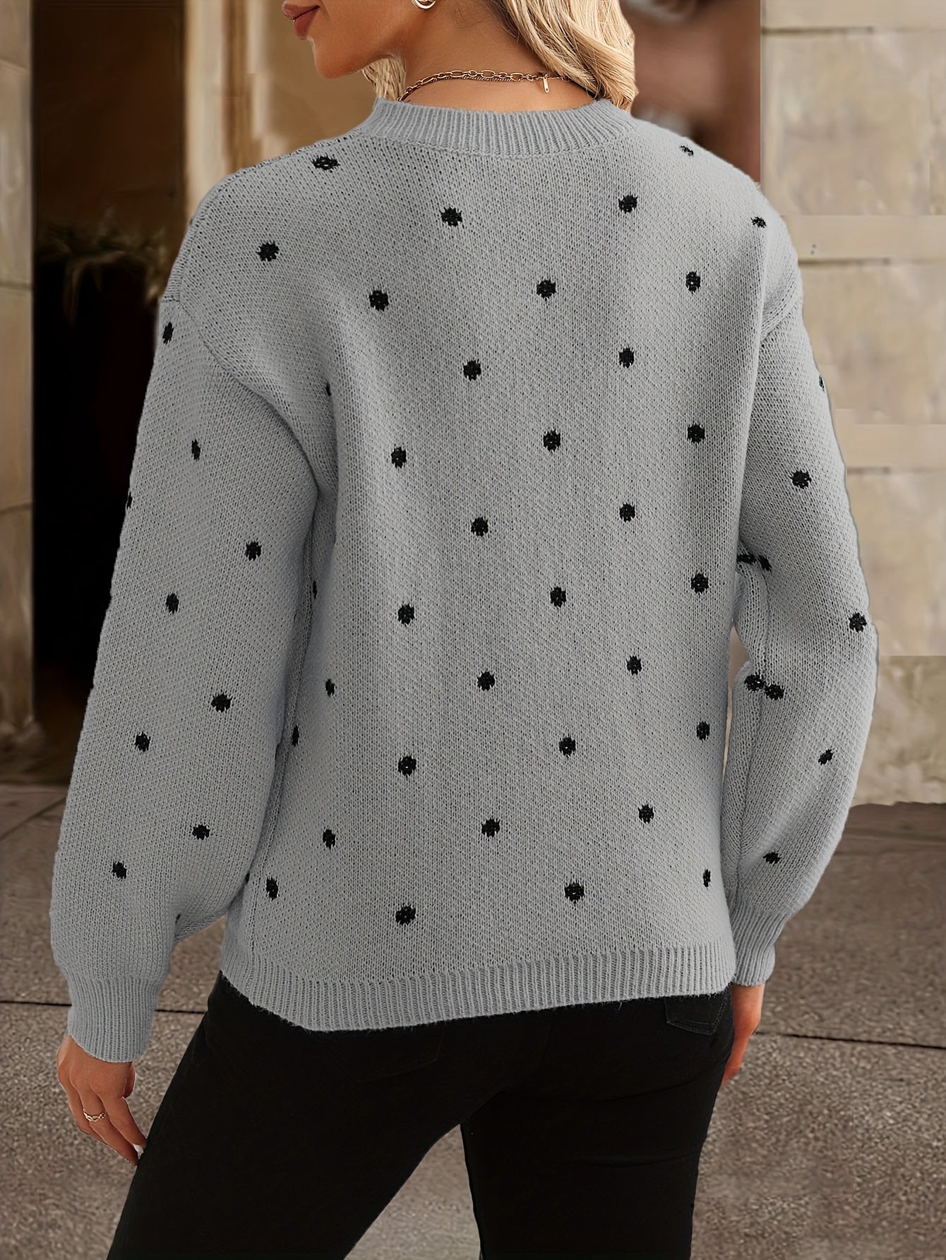 Zara polka dot sweater - Casual and stylish for women in fall and winter
