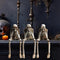 CryptSkulls | 3-piece resin skull trio – Halloween ghost decoration sculpture set