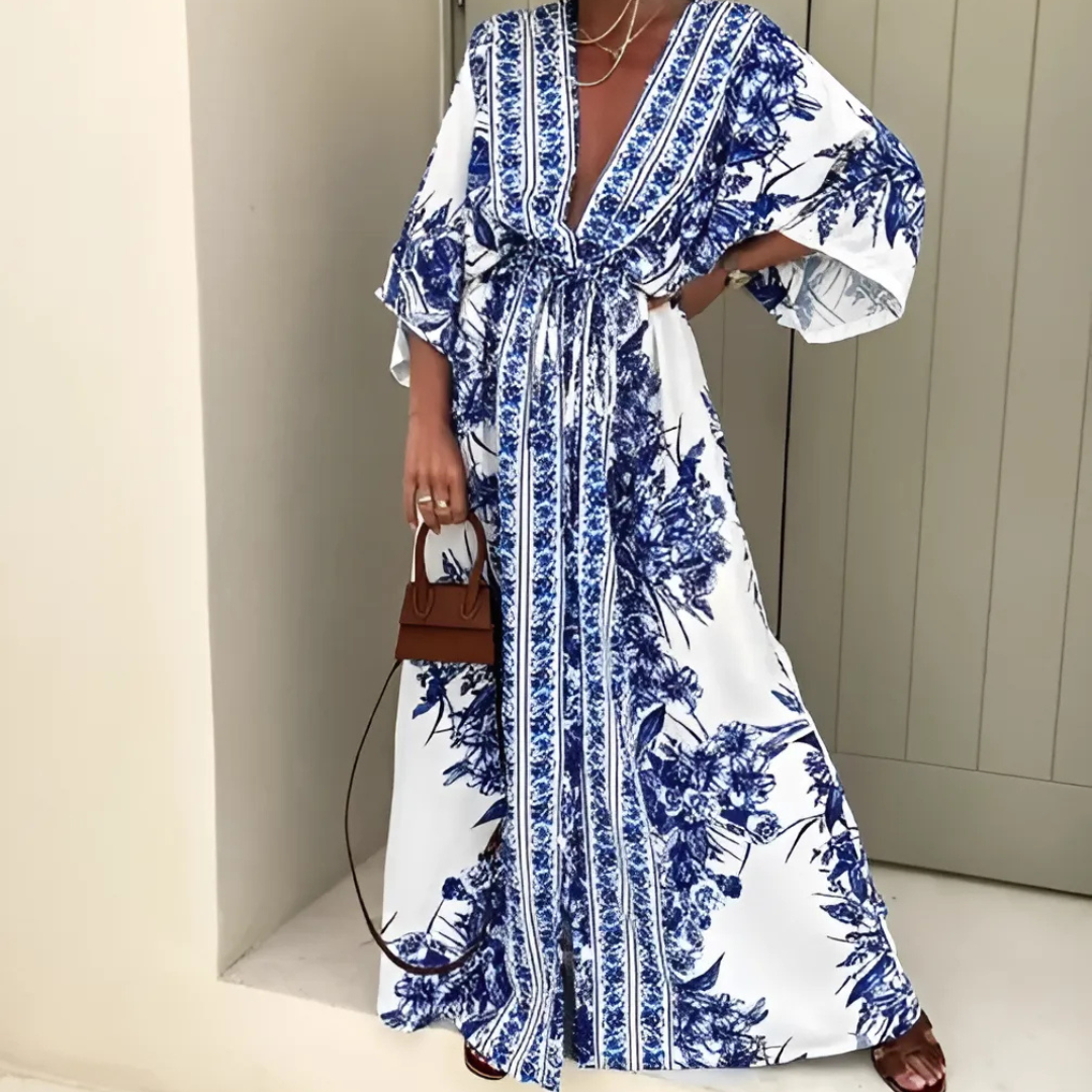 Eleanor - Boho Maxi Dress with Sleeves