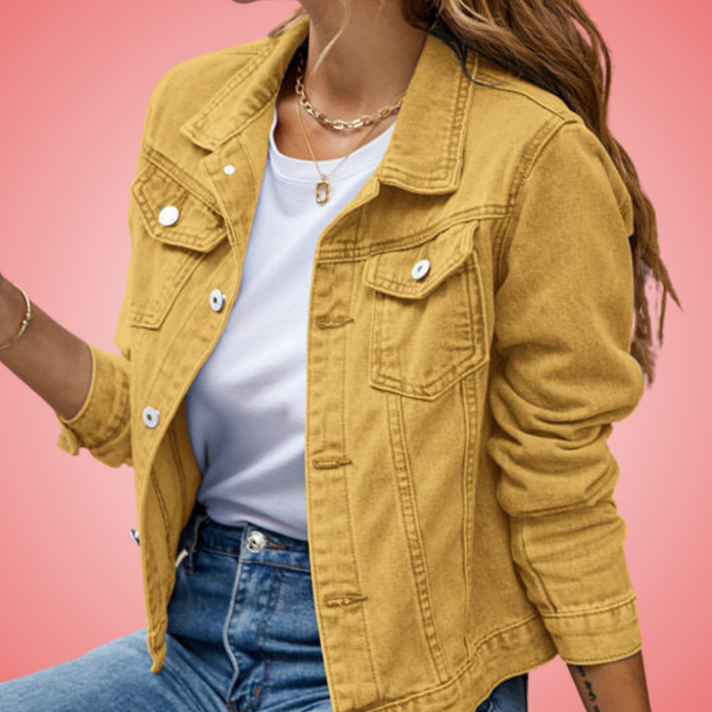 Isabela | Denim jacket with classic collar
