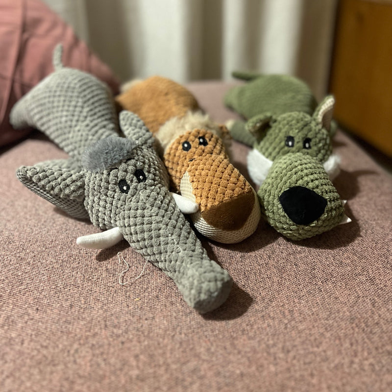 Gioco per cani extra resistente - Giocattolo da masticare in peluche durevole per cani attivi