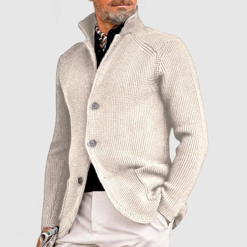 André - Cardigan elegant tricotat | Amestec de lână | Confort și stil atemporal