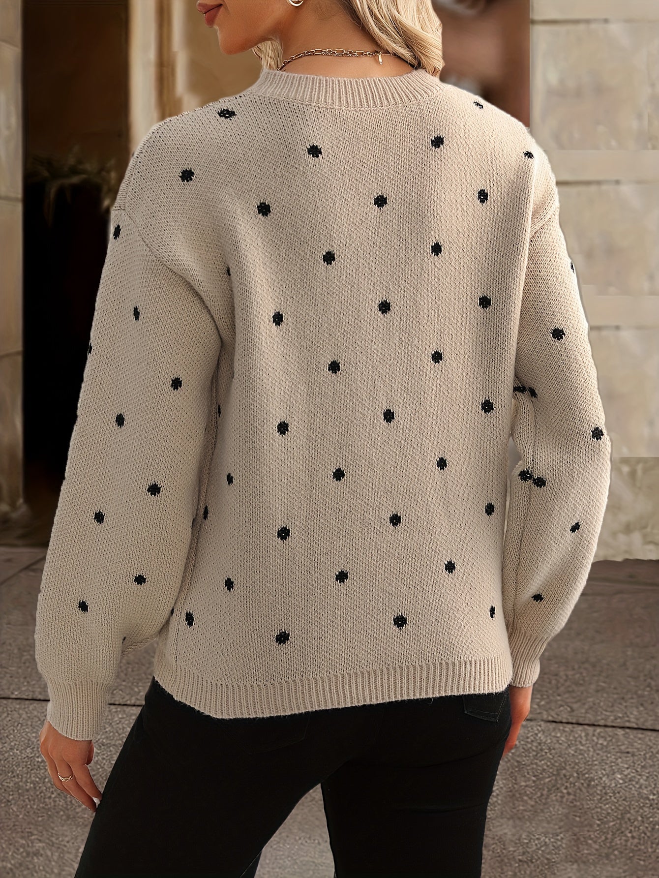 Zara polka dot sweater - Casual and stylish for women in fall and winter