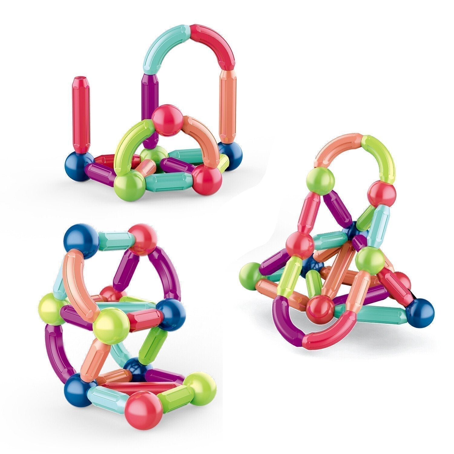 MagnaFun Blocks - Giocattoli magnetici per gioco creativo ed educativo
