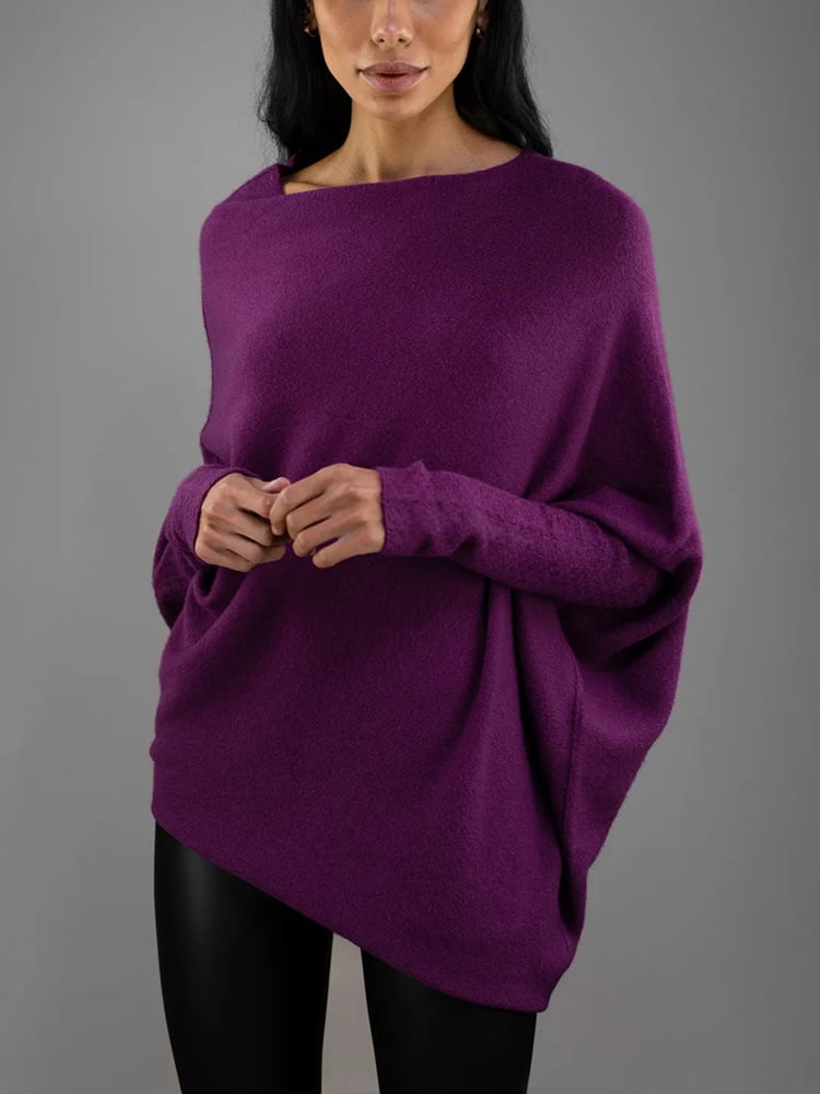 Asymmetrical Sweater | Cashmere Blend | Elegant & Comfortable