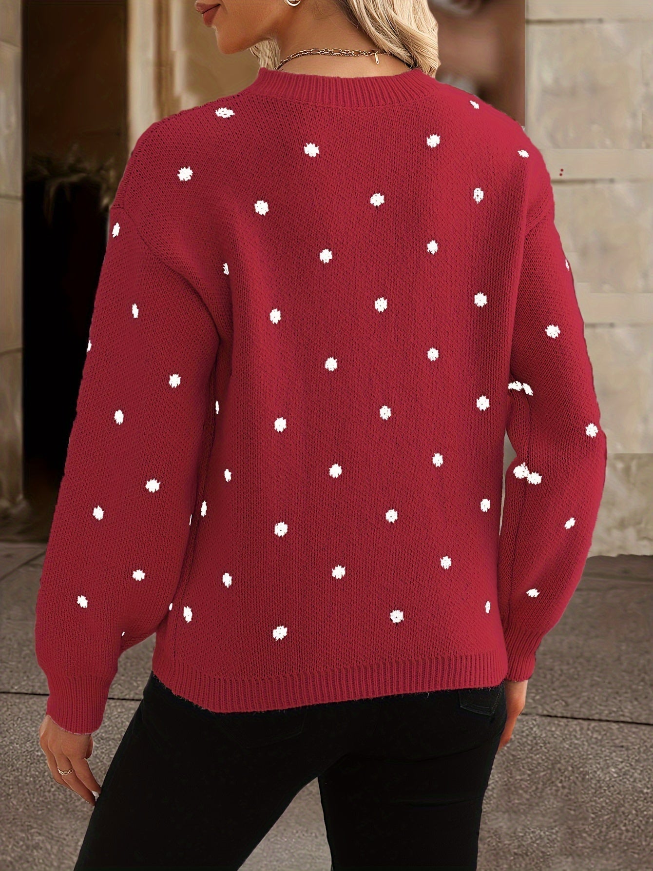 Zara polka dot sweater - Casual and stylish for women in fall and winter