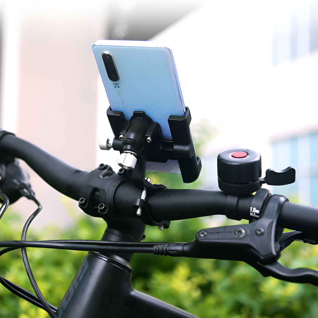 360° rotatable cell phone holder for bicycles