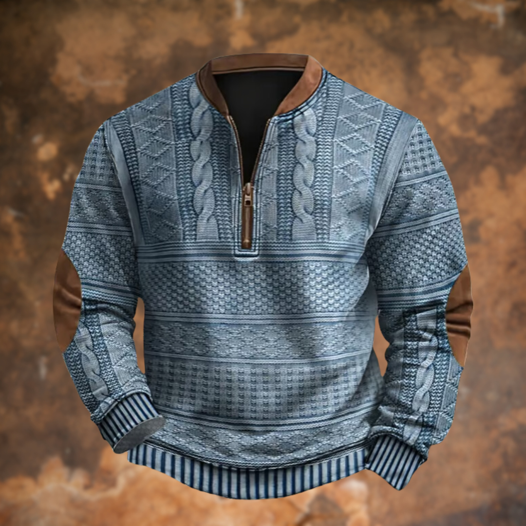 Quarter Zip Sweater for Men - Image 1