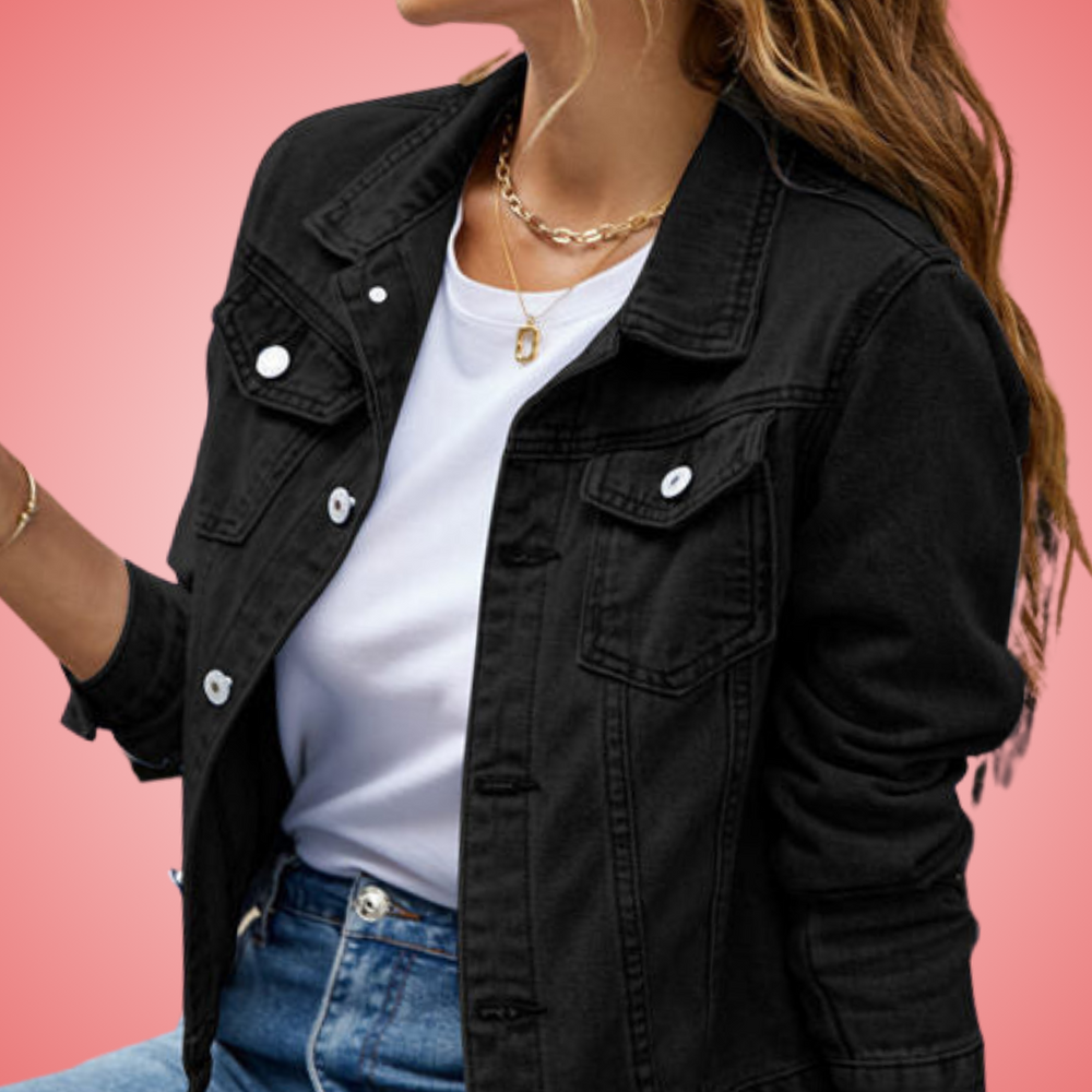 Isabela | Denim jacket with classic collar