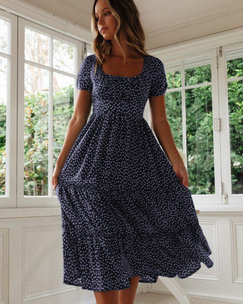 Marguerite - Floral Print Midi Dress