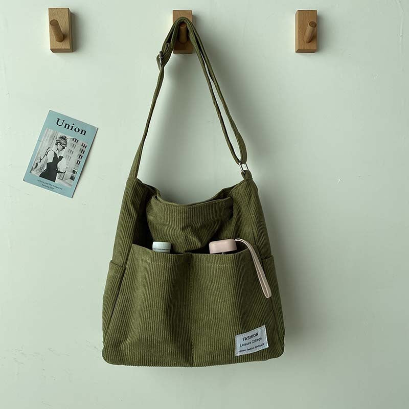 Stephanie - Large capacity bag made from textured, soft vegan leather