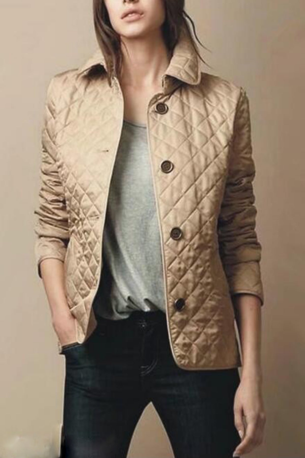 Kylee | Ladies Casual Puffer Jacket | Button Down