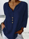 Luna - Casual Cotton and Linen Blouse
