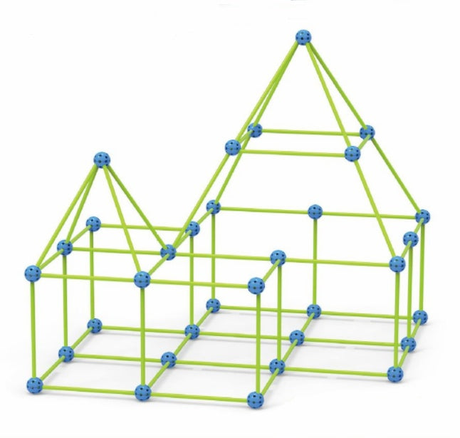 Building kit for children - Glow-in-the-dark castles and tunnels - Educational toy