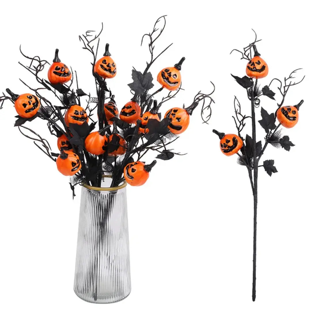 Τεχνητή κολοκύθα Halloween Κλαδιά φύλλων σφενδάμου