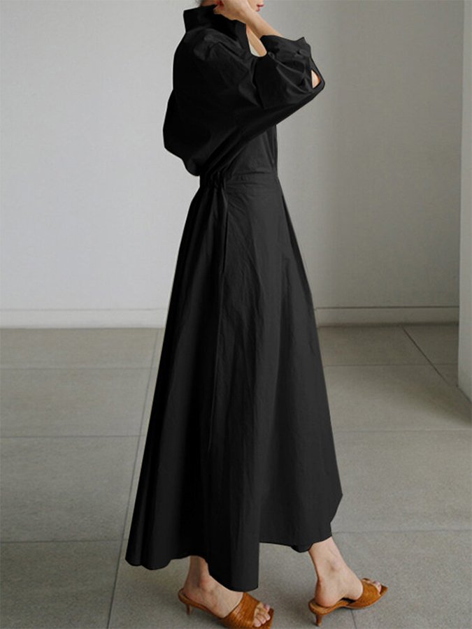 Women's Shane Midi Dress - Vintage Style with Fitted Waist and Flowy Flared Skirt