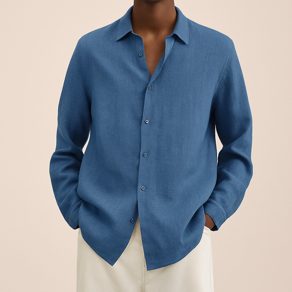 Linen men's dress shirt - Albert