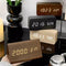 Digital alarm clock made of wood - LED display, voice control, adjustable brightness