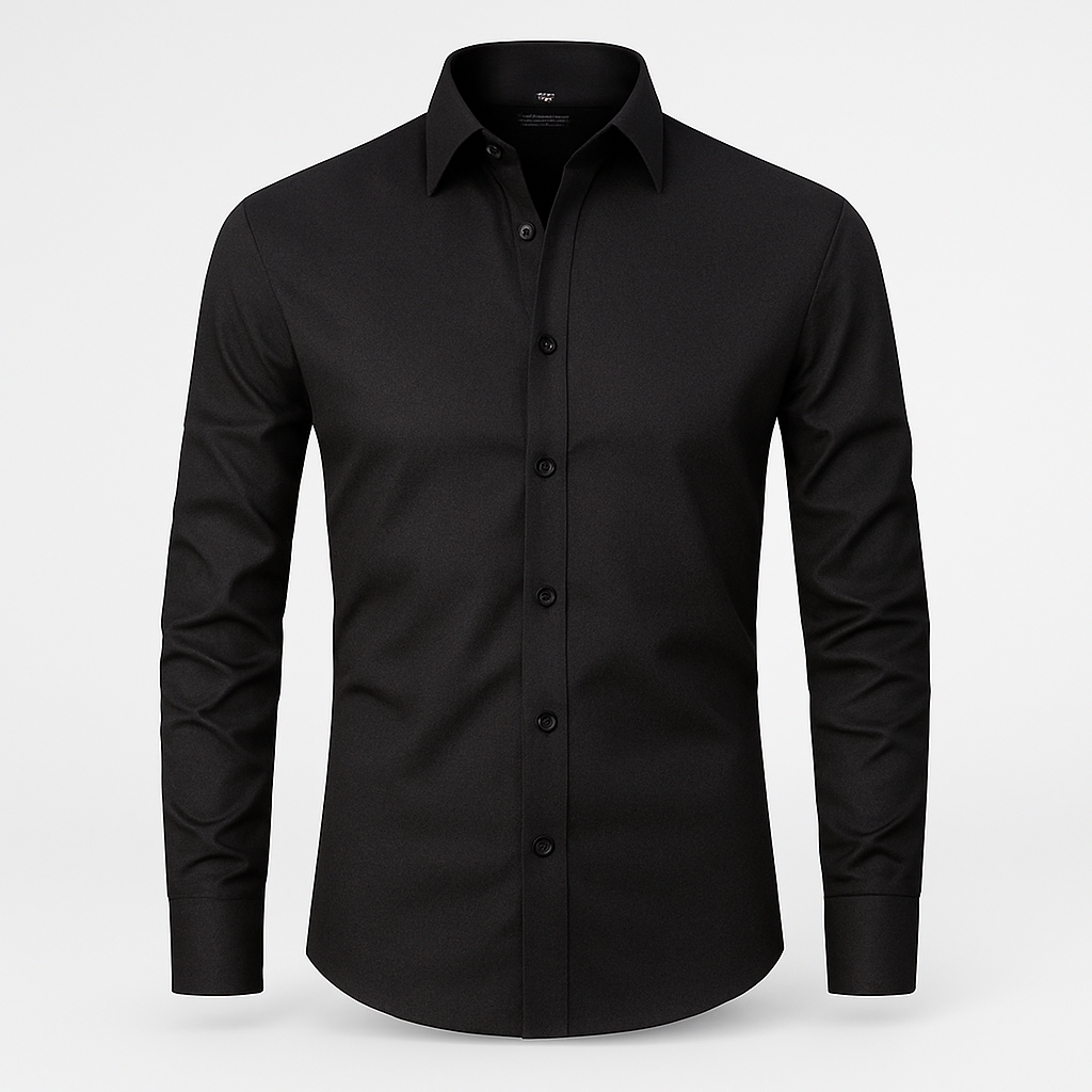 Stretch Shirt for Men black