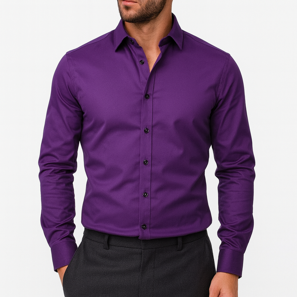 Stretch Shirt for Men purple