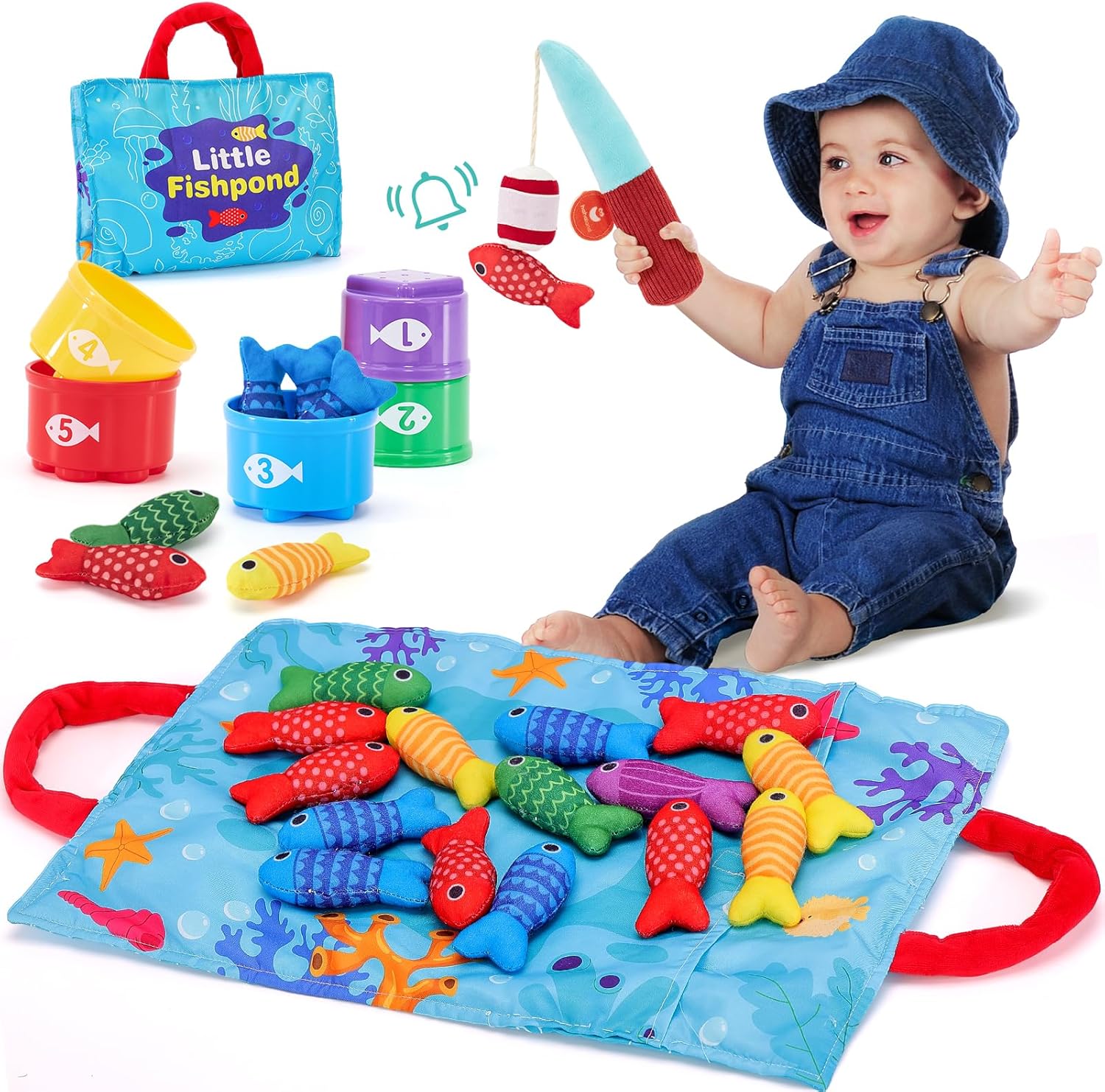 Gioco di pesca giocattoli Montessori per bambini