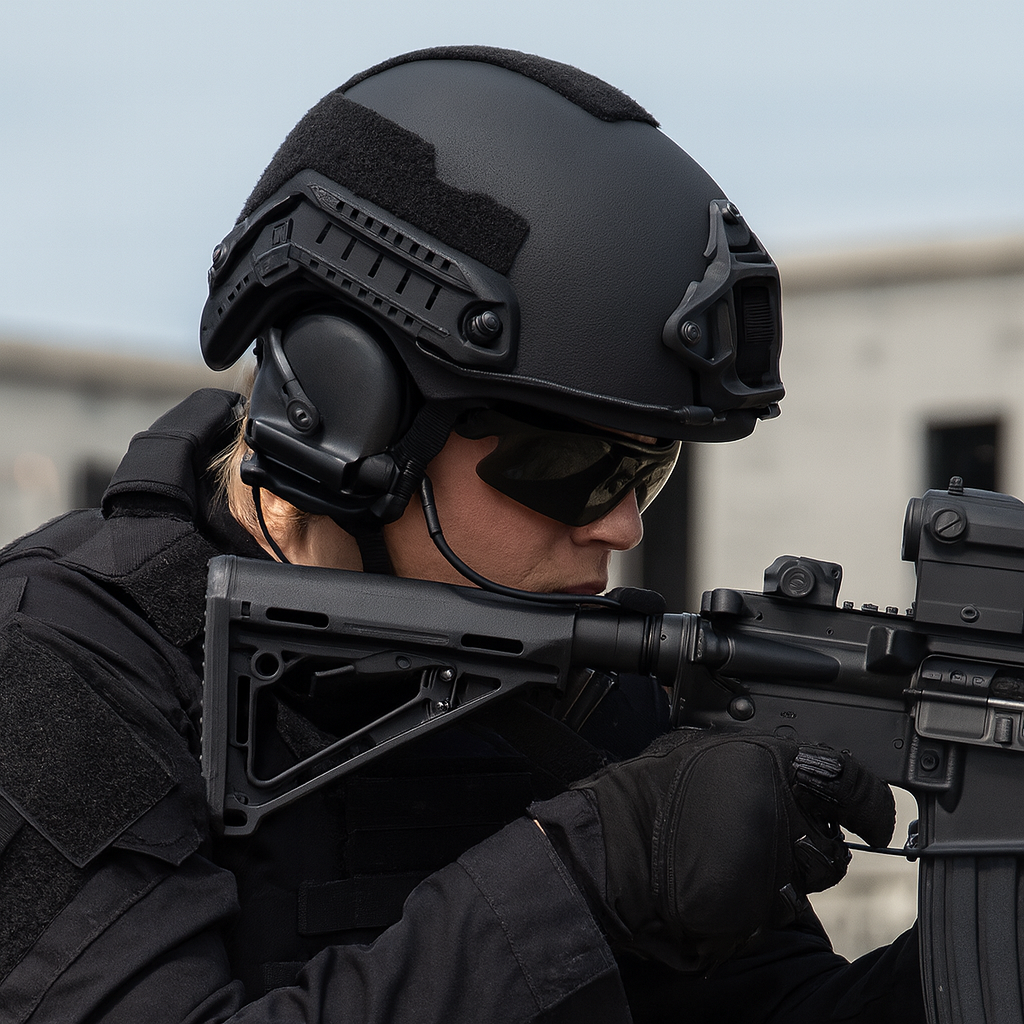 Ballistisk kevlar taktisk kamphjelm