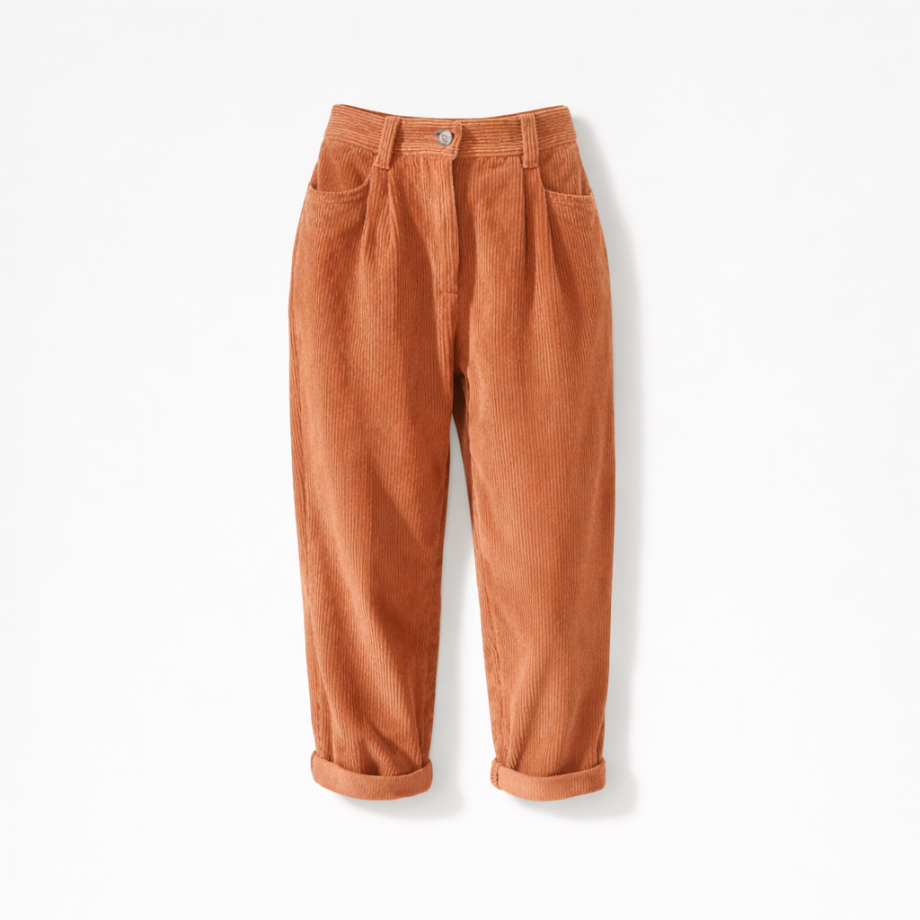 Corduroy Trousers orange