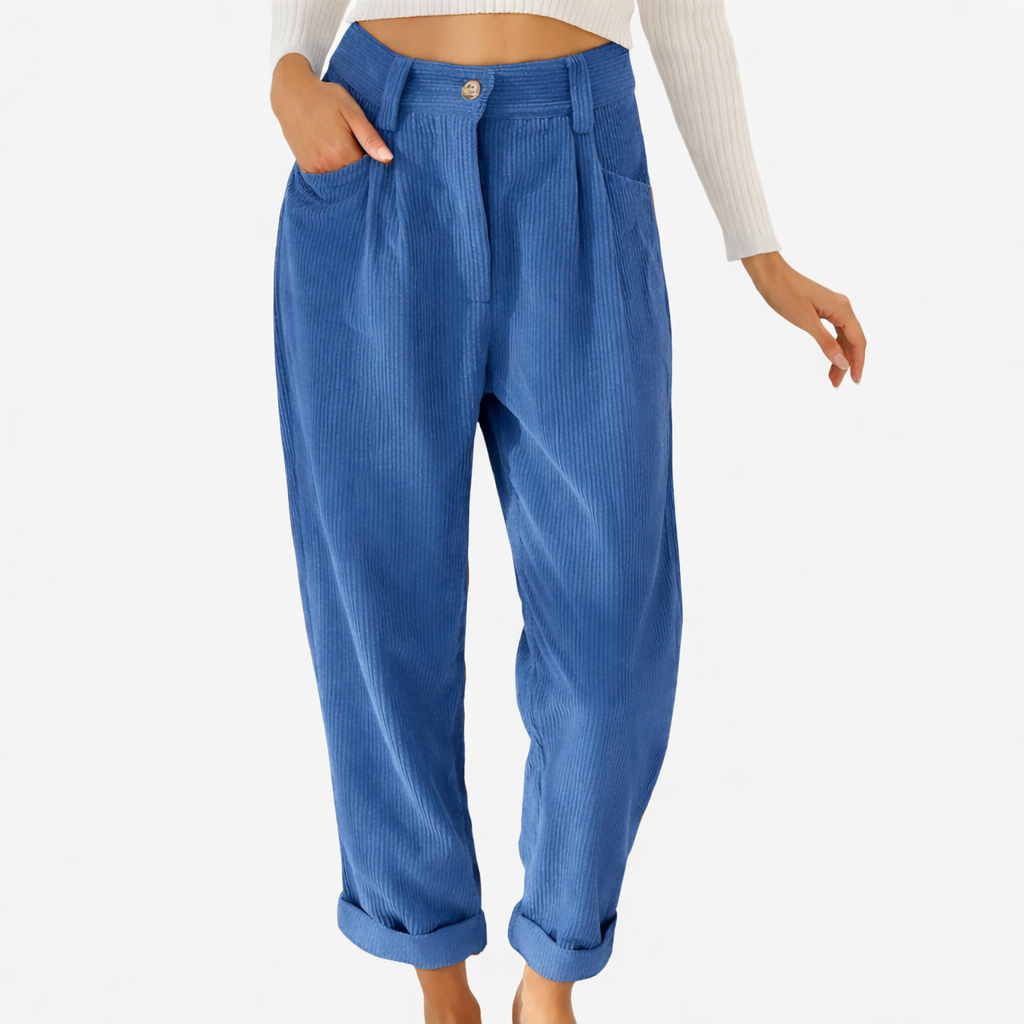 Corduroy Trousers blue