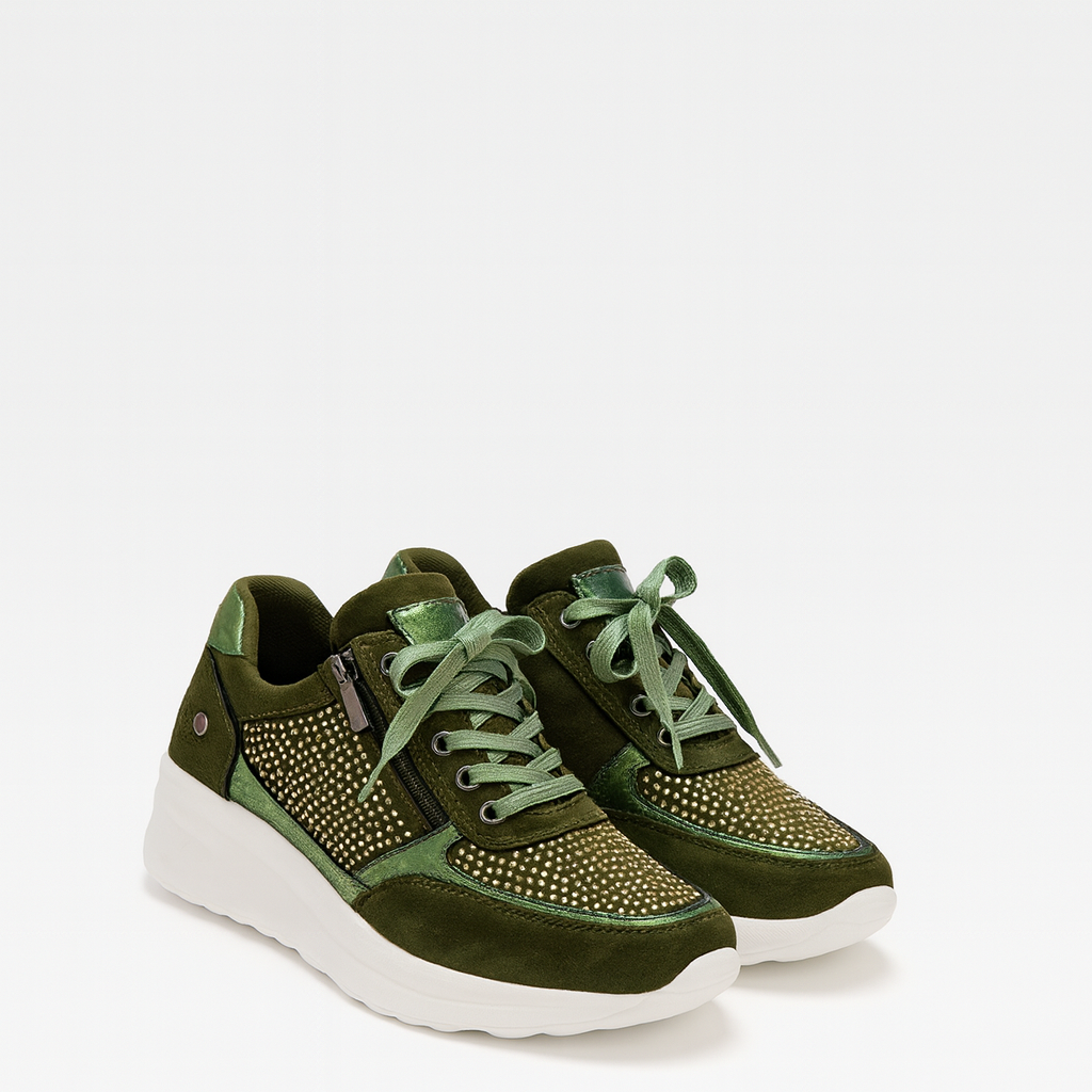 Orthopedic women's shoes green