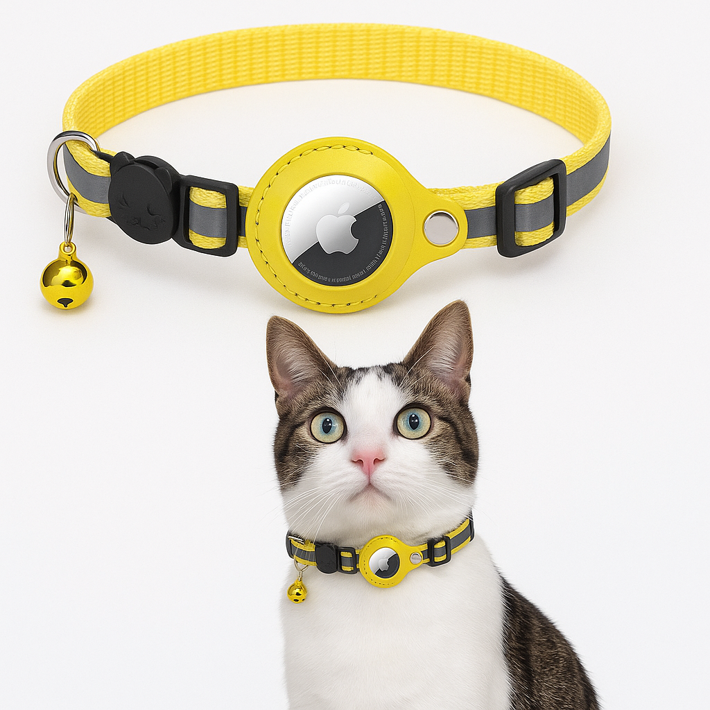 Cat GPS tracker yellow