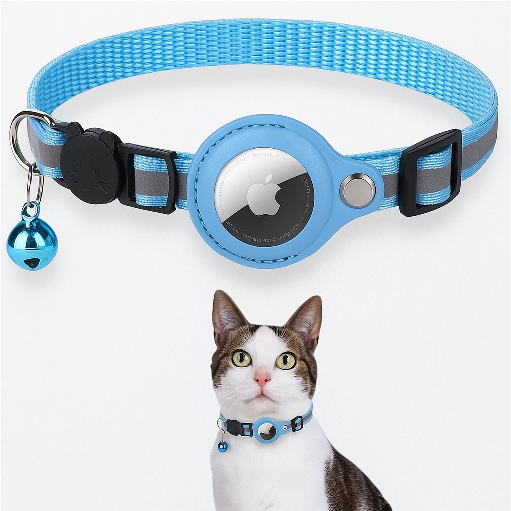 Cat GPS tracker sky blue
