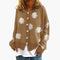Button-Down Daisy Print Cardigan for Women