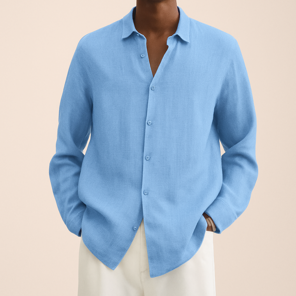Linen men's dress shirt - Albert
