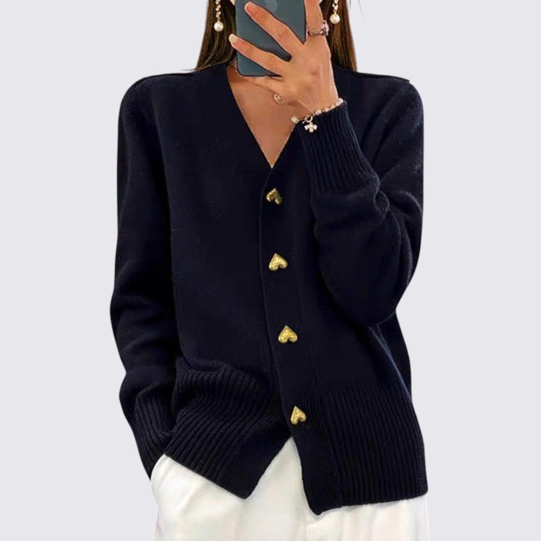 Button-Front Cardigan for Women - Image 4