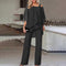 2-piece set for women, cold shoulder, liquid polyester