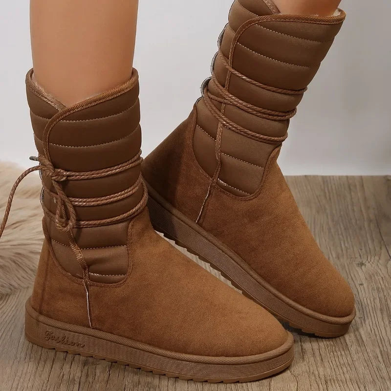 Women's snow boots | Thick sole and fleece lining, trendy and comfortable