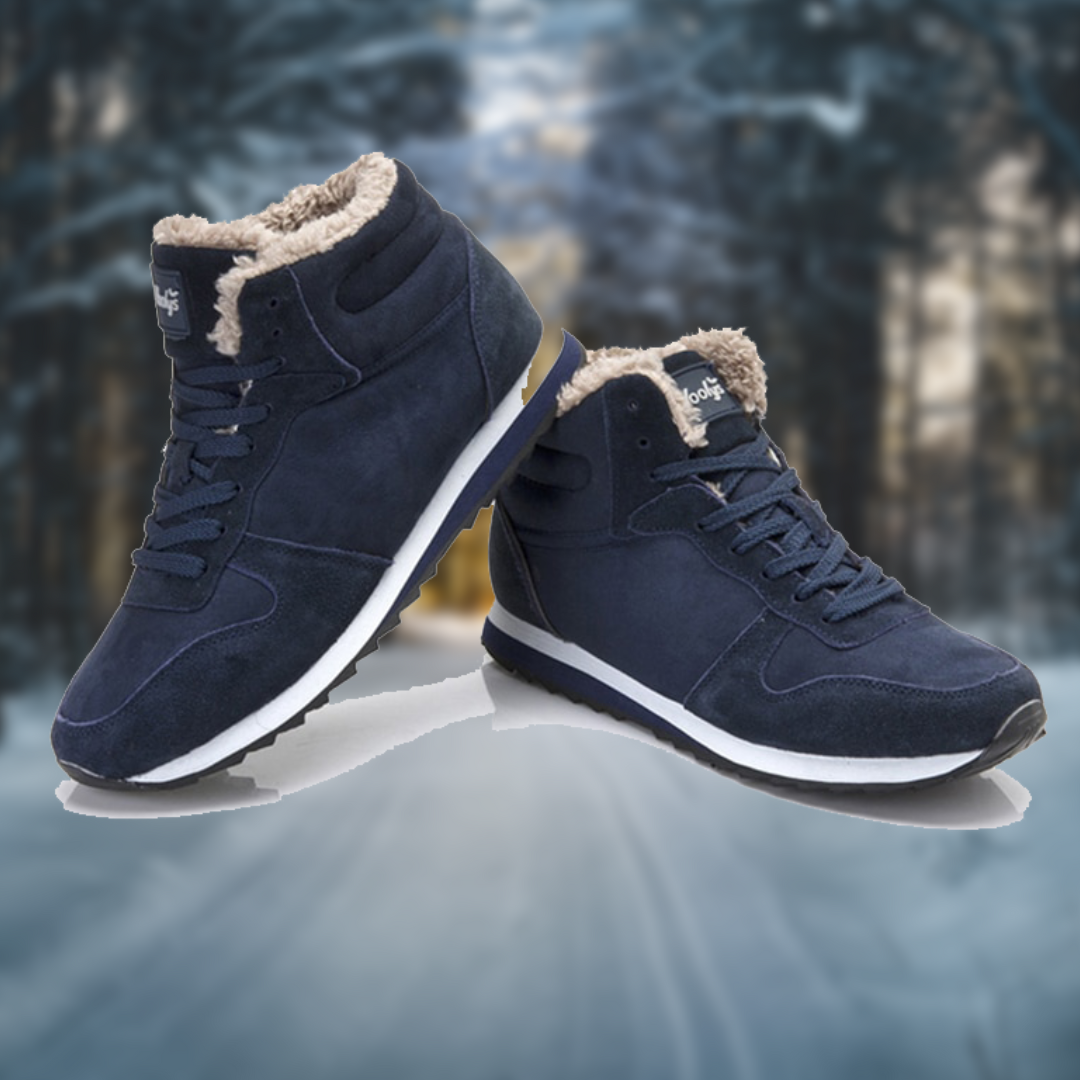 Calzado casual de invierno para hombre - Zapatillas altas con forro de piel