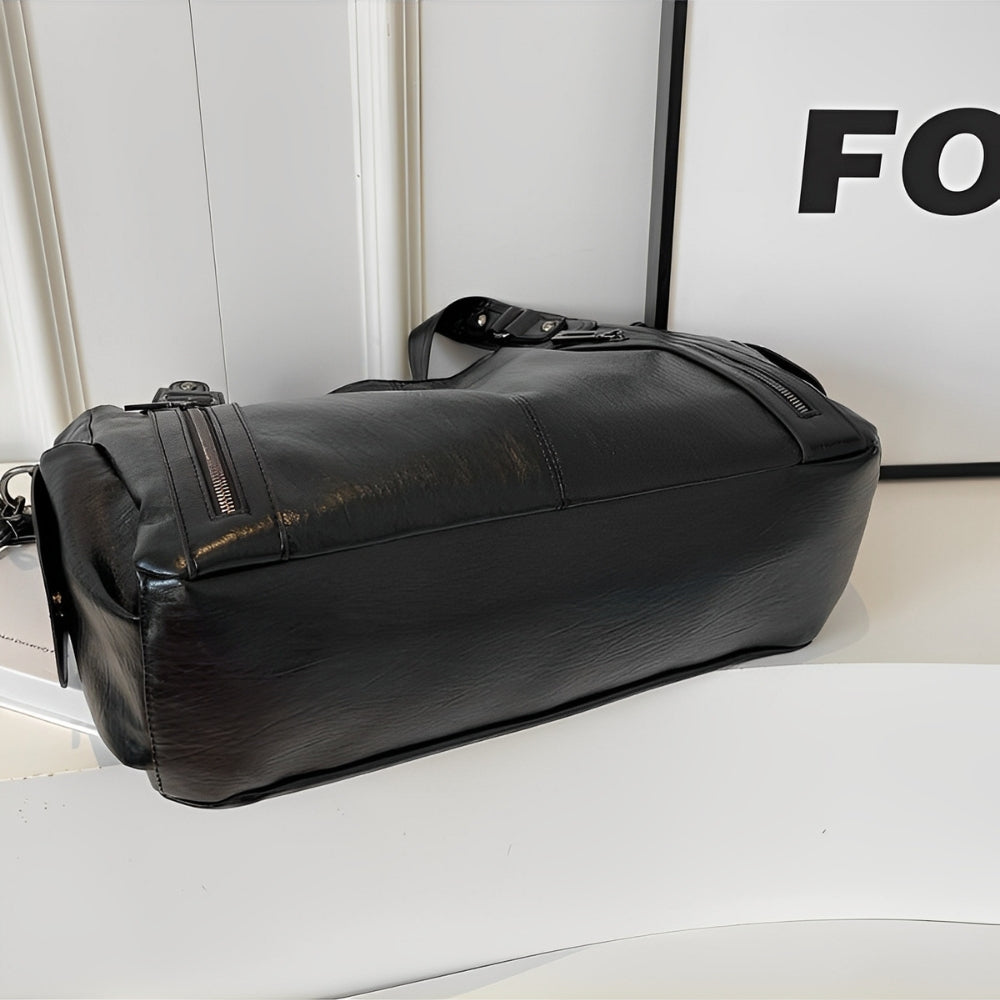 Aliona - School Bag With Shoulder Strap And Zipper Closure