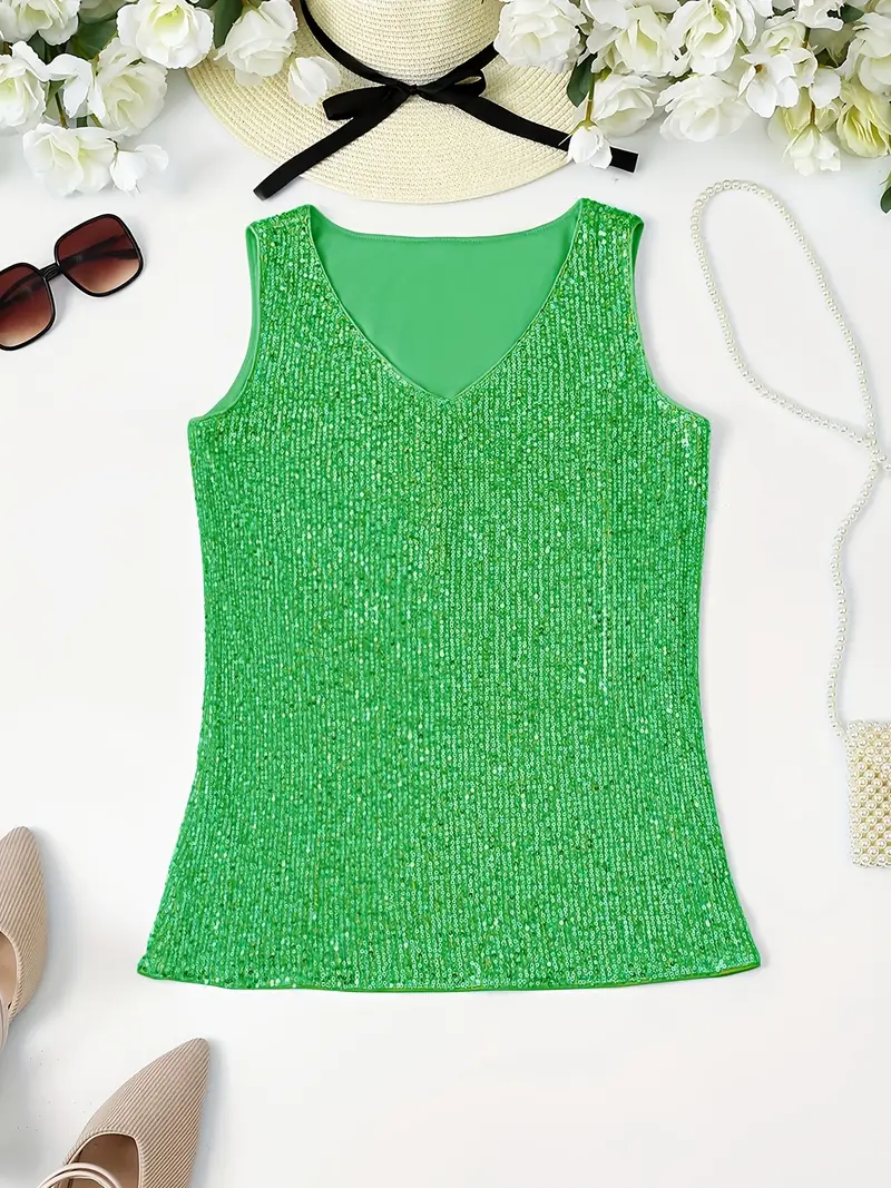 Zadie - Sleeveless Sequin Top