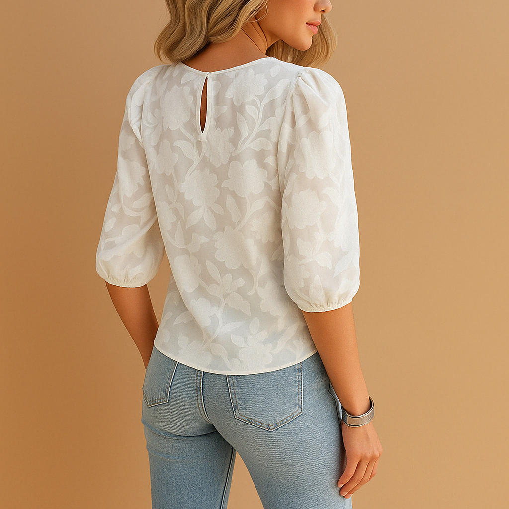 Women's floral top with a flattering fit and elegant style | Elvira