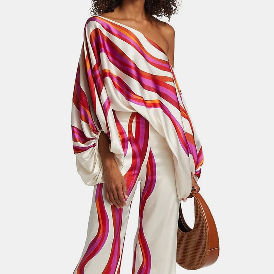Eden - Elegant Two-Piece Satin Set for Women