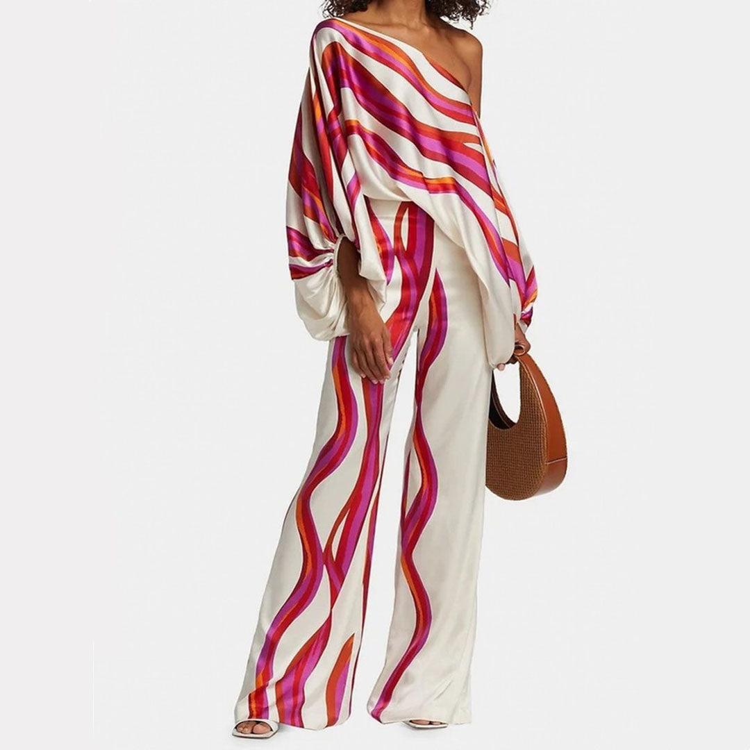 Eden - Elegant Two-Piece Satin Set for Women