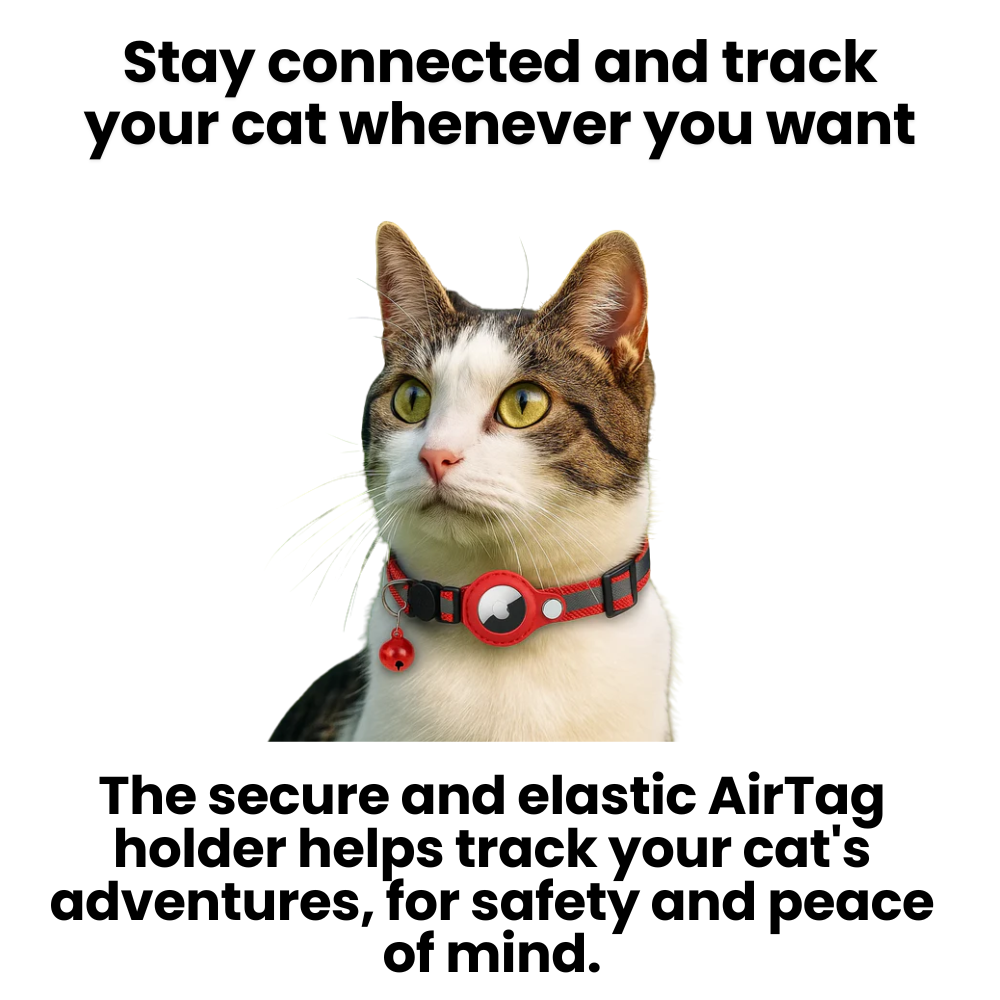 GPS tracker collar for cats | Quick release, reflective design and durable for safe outdoor adventures