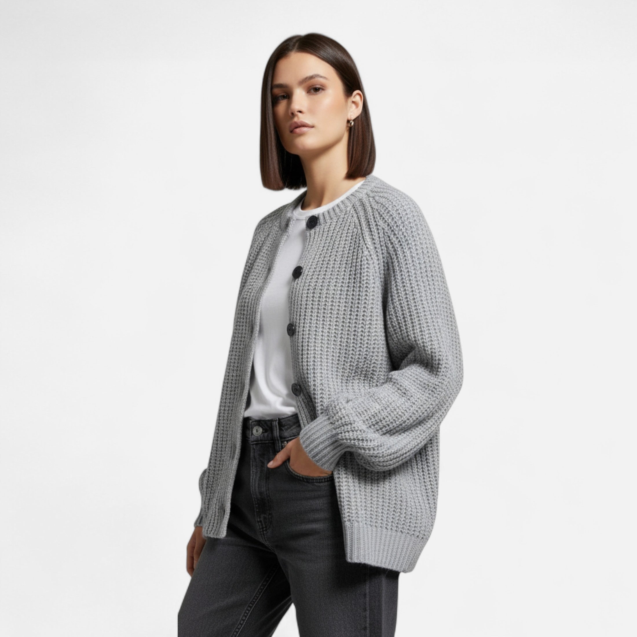 Strikket cardigan til kvinder - vintagelook med moderne elegance